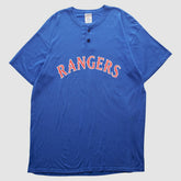 Texas Rangers Majestic 2000s T-shirt - Blue - XVintage T-shirts