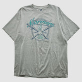 Seattle Mariners Lee Apparel 2001 T-shirt - Heather Gray - Vintage T-shirts