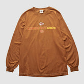 Kansas City Chiefs NFL 2000s Long Sleeve T-shirt - Brown T-shirts