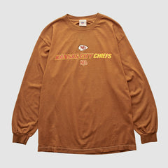 Kansas City Chiefs NFL 2000s Long Sleeve T-shirt - Brown T-shirts