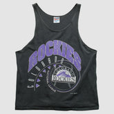 Colorado Rockies Hanes 90s Tank - Black - Vintage Tanks