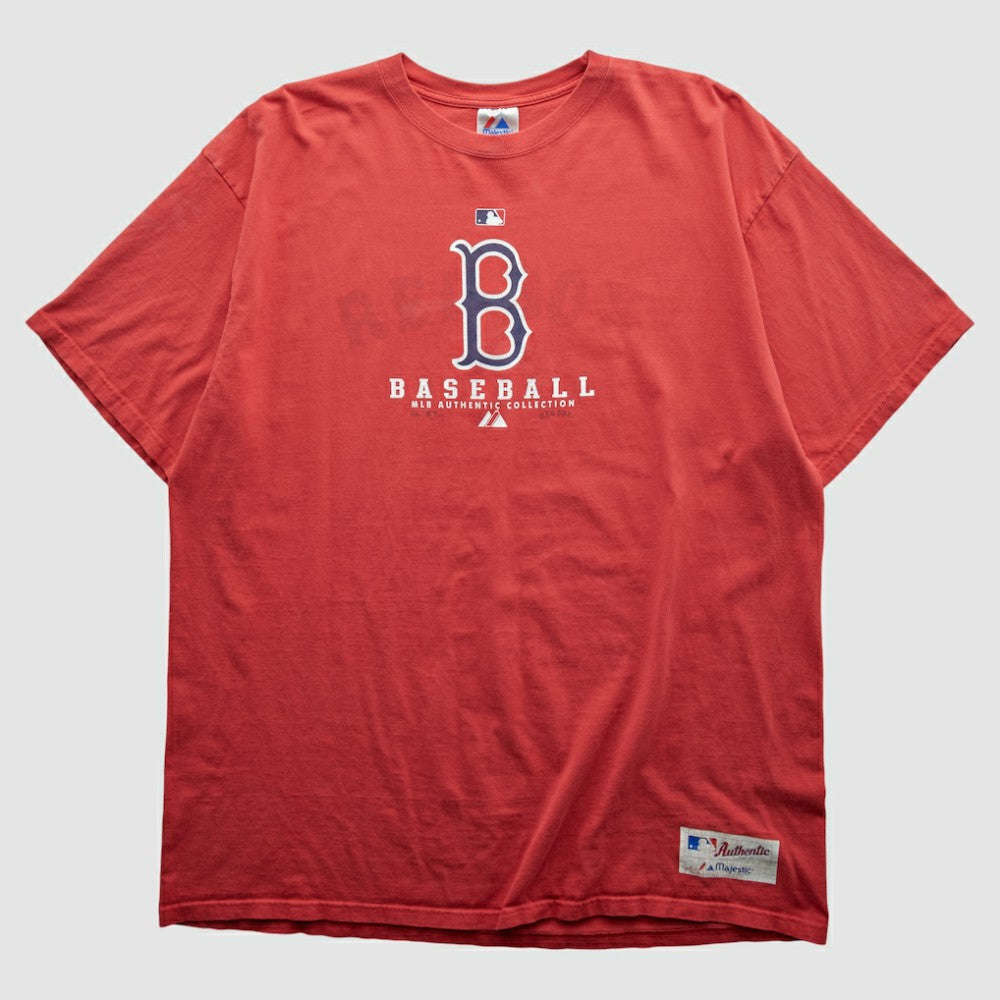 Boston Red Sox Majestic 2000s T-shirt - Red - 3XVintage T-shirts