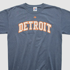 Detroit Tigers Majestic 2010s T-shirt - Blue - Vintage T-shirts
