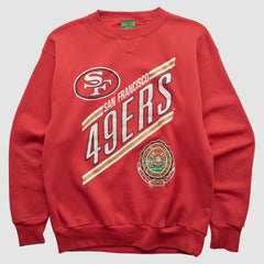 San Francisco 49ers Home Team Advantage 90s Pullover Sweatshirt - Red Pullover