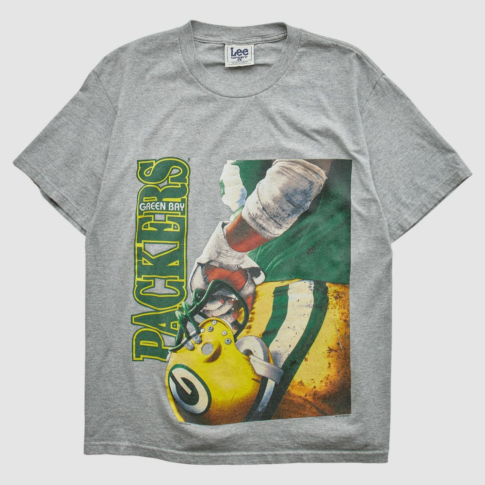 Green Bay Packers Lee Apparel 90s T-shirt - Heather Gray T-shirts