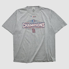 St. Louis Cardinals Lee Apparel 2006 T-shirt - Heather Gray - 2XVintage T-shirts