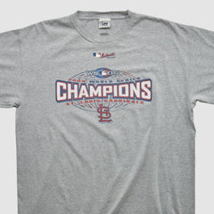 St. Louis Cardinals Lee Apparel 2006 T-shirt - Heather Gray - 2XVintage T-shirts