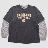 Pittsburgh Steelers Reebok 2010s Long Sleeve T-shirt - Black T-shirts