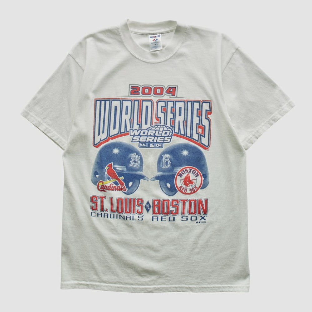 MLB World Series Jerzees 2004 T-shirt - White - Vintage T-shirts