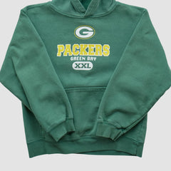Green Bay Packers NFL 2000s Hooded Sweatshirt - Green Sweatshirts