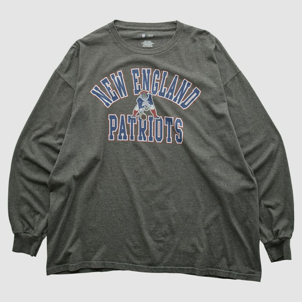 New England Patriots NFL 2010s Long Sleeve T-shirt - Dark Heather Gray T-shirts
