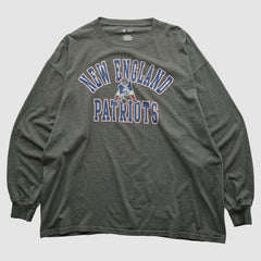 New England Patriots NFL 2010s Long Sleeve T-shirt - Dark Heather Gray T-shirts