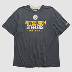 Pittsburgh Steelers Reebok 2000s T-shirt - Charcoal T-shirts