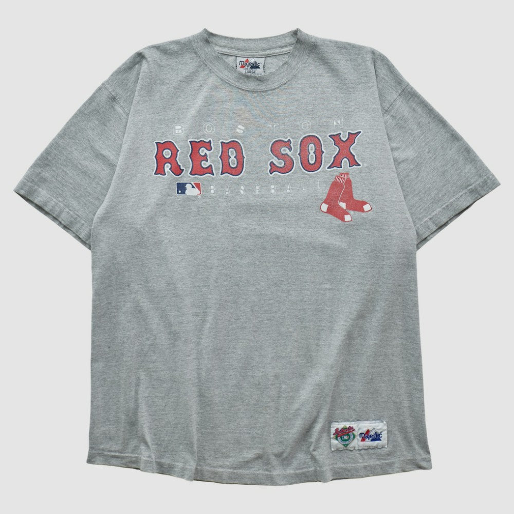 Boston Red Sox Majestic 2000s T-shirt - Gray - Vintage T-shirts