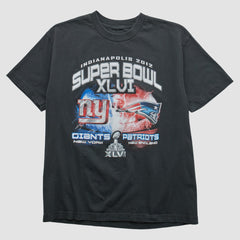 Superbowl XLVI 2012 T-shirt - Black T-shirts