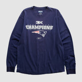 New England Patriots Reebok 2000s Long Sleeve T-shirt - Navy T-shirts