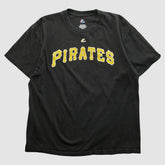 Pittsburgh Pirates Majestic 2000s T-shirt - Black - Vintage T-shirts