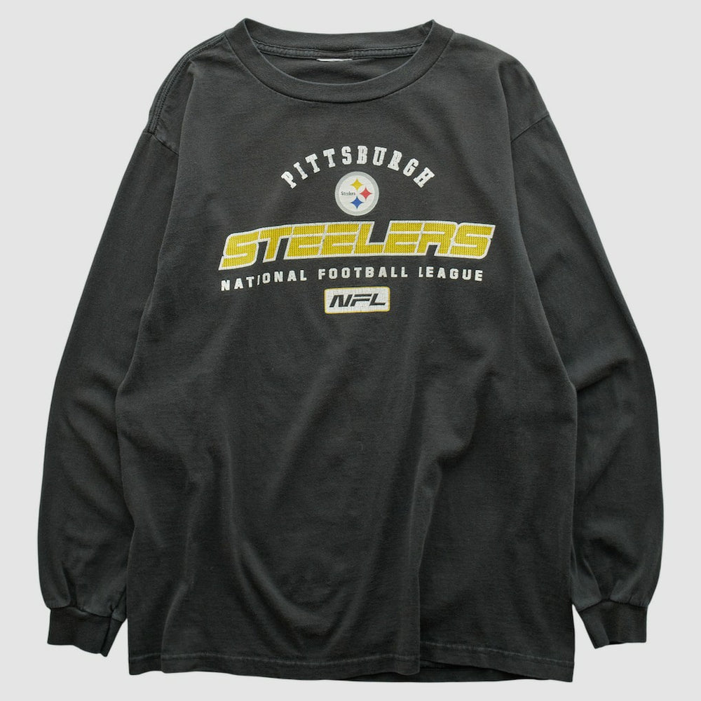 Pittsburgh Steelers 2000s Long Sleeve T-shirt - Black T-shirts