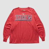Houston Texans NFL 2000s Long Sleeve T-shirt - Red T-shirts