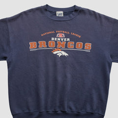 Denver Broncos Lee Apparel 2001 Pullover Sweatshirt - Navy Pullover
