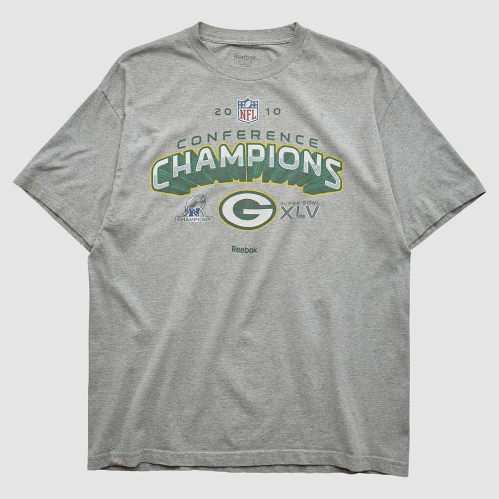 Green Bay Packers Reebok 2010 T-shirt - Heather Gray T-shirts