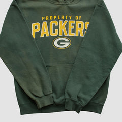 Green Bay Packers Reebok 2000s Hooded Pullover Sweatshirt - Green Pullover