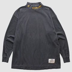 Pittsburgh Steelers 90s Long Sleeve T-shirt - Charcoal T-shirts