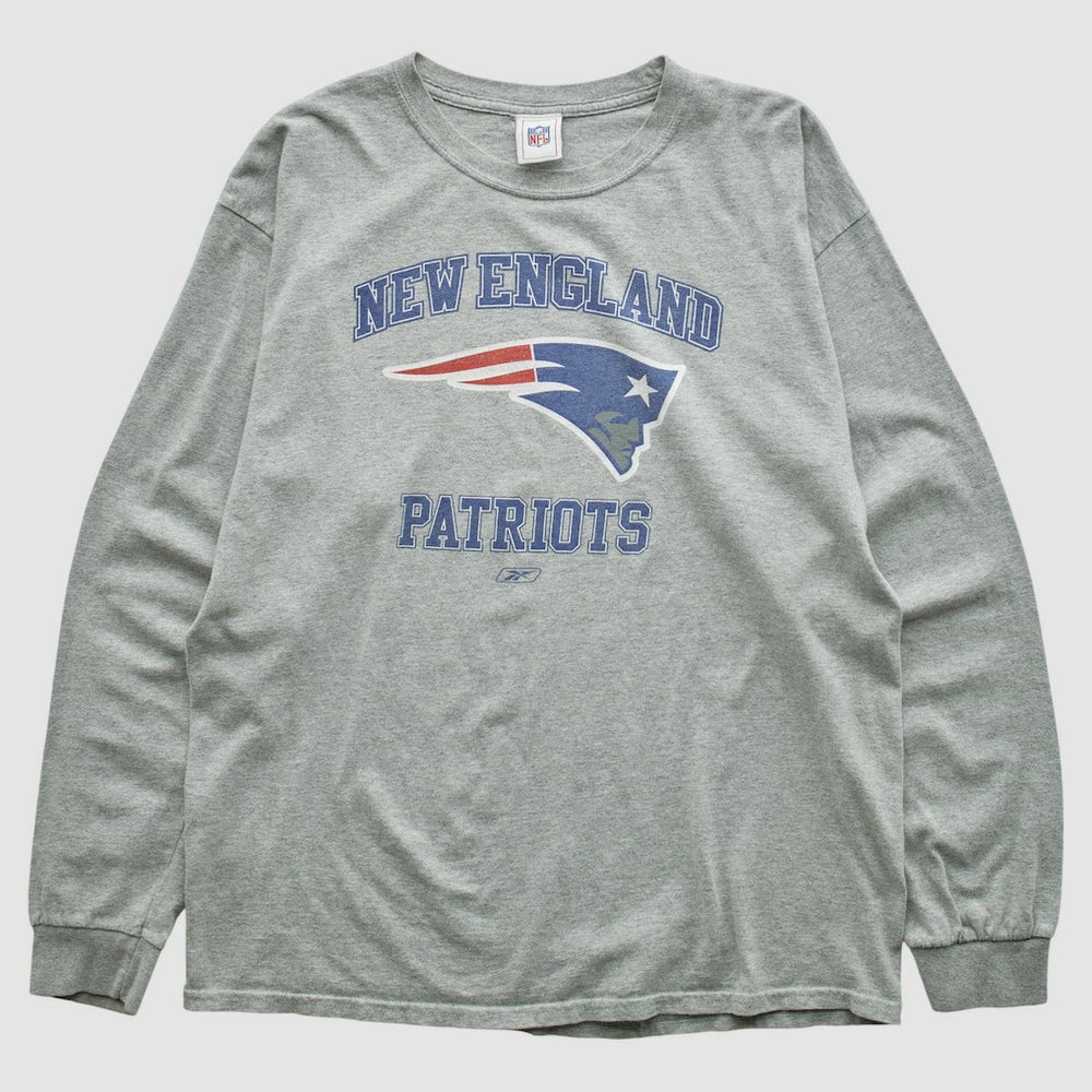 New England Patriots NFL 2000s Long Sleeve T-shirt - Heather Gray T-shirts