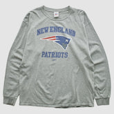 New England Patriots NFL 2000s Long Sleeve T-shirt - Heather Gray T-shirts