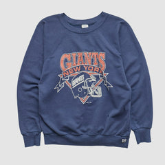 New York Giants Logo Athletic 90s Pullover Sweatshirt - Navy Pullover