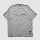 New England Patriots Reebok 2000s T-shirt - Heather Gray T-shirts