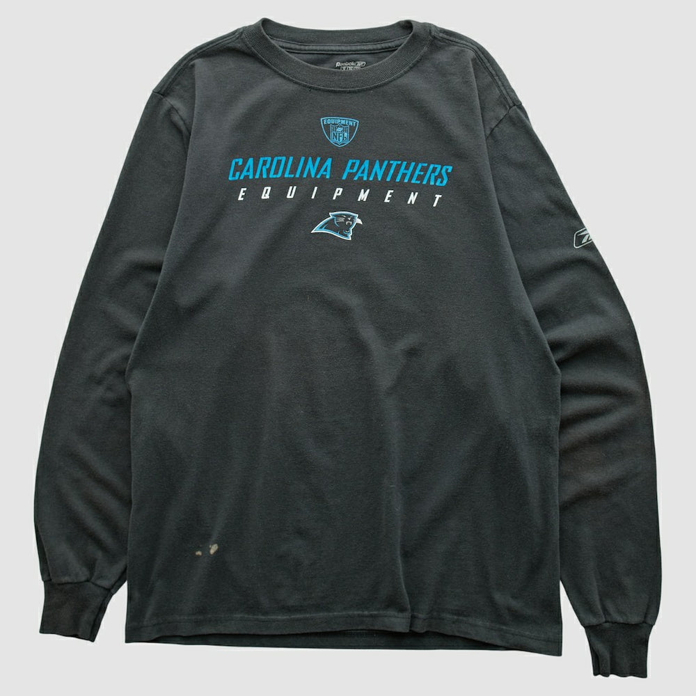 Carolina Panthers Reebok 2000s Long Sleeve T-shirt - Black T-shirts