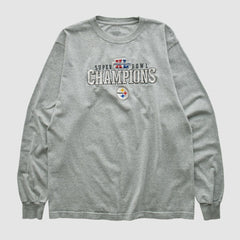 Pittsburgh Steelers Reebok 2006 Long Sleeve T-shirt - Gray T-shirts