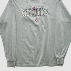 Pittsburgh Steelers Reebok 2006 Long Sleeve T-shirt - Gray T-shirts