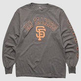 San Francisco Giants MLB 2000s Long Sleeve T-shirt - Dark Heather Gray - Vintage T-shirts