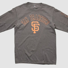 San Francisco Giants MLB 2000s Long Sleeve T-shirt - Dark Heather Gray - Vintage T-shirts