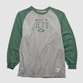 New York Jets NFL 2000s Long Sleeve T-shirt - Heather Gray T-shirts