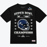 Seattle Seahawks Super Bowl LX Champions Helmet Arch T-Shirt - Black T-shirts
