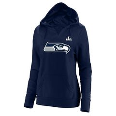 Jaxon Smith-Njigba Seattle Seahawks Women's Super Bowl LX Champions Plus Size Name & Number Fleece Hoodie - College Navy Hoodies