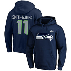 Jaxon Smith-Njigba Seattle Seahawks Super Bowl LX Champions Big & Tall Name & Number Fleece Hoodie - College Navy Hoodies