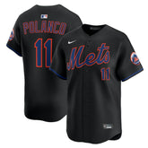 Jorge Polanco New York Mets Nike Alternate Limited Jersey - Black Jerseys