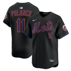 Jorge Polanco New York Mets Nike Alternate Limited Jersey - Black Jerseys
