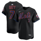 Brett Baty New York Mets Nike Alternate Limited Jersey - Black Jerseys