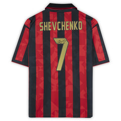 Andriy Shevchenko AC Milan Autographed 1994 Red/Black Home Jersey Icons