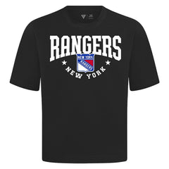 New York Rangers Levelwear Luxe Signature Knit T-Shirt - Black | US 203844146