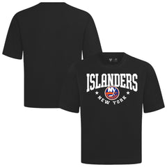 New York Islanders Levelwear Luxe Signature Knit T-Shirt - Black | US 203844149