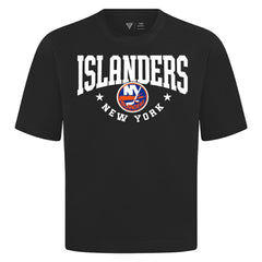 New York Islanders Levelwear Luxe Signature Knit T-Shirt - Black | US 203844149