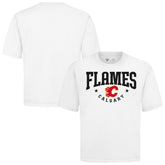 Calgary Flames Levelwear Luxe Signature Knit T-Shirt - White | US 203844150