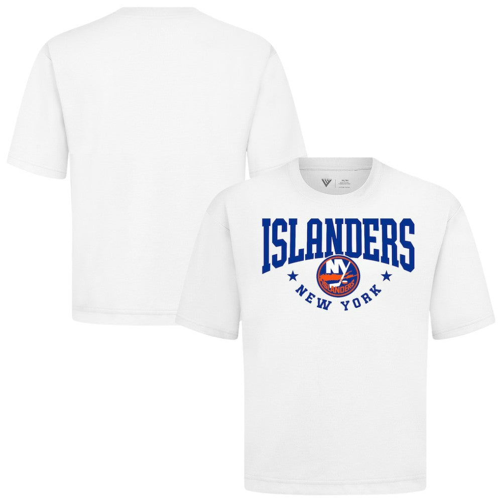 New York Islanders Levelwear Luxe Signature Knit T-Shirt - White | US 203844151