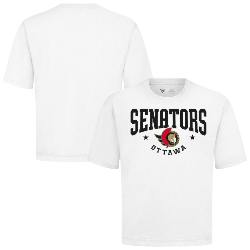 Ottawa Senators Levelwear Luxe Signature Knit T-Shirt - White | US 203844152